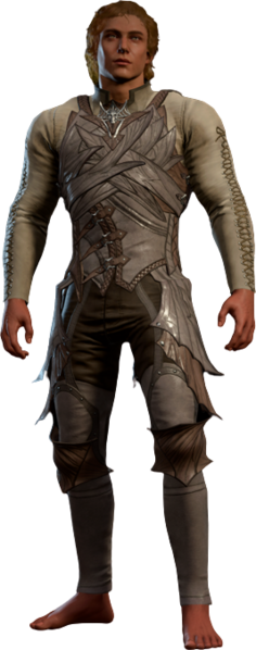 File:Faded Drow Leather Armour High Elf Front Model.webp