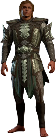 Yuan-Ti Scale Mail High Elf Front