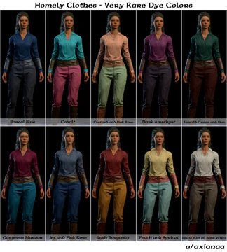 Very Rare Dye Colors