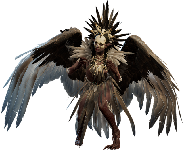 Harpy Baldur S Gate 3 Wiki   640px Harpy Model 