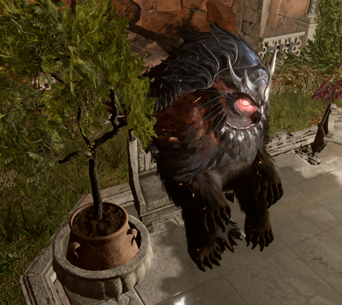 File:Owlbear on a bench.PNG