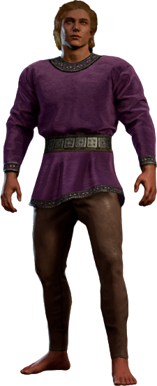 Snug Purple Shirt High Elf Front