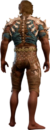 Bonespike Garb Half-Elf Back