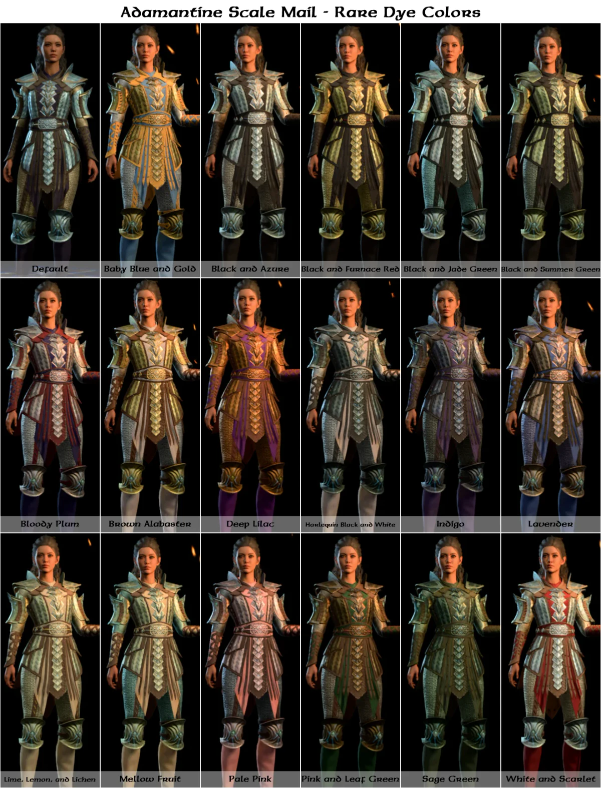 File:Adamantine Scale Mail - Rare Dye Colors.webp - bg3.wiki