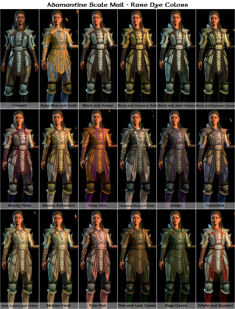File:Adamantine Scale Mail - Rare Dye Colors.webp - bg3.wiki