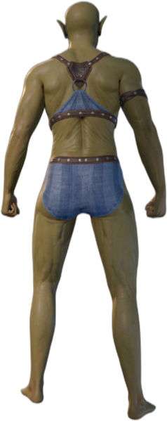 Underwear Half-Orc Back