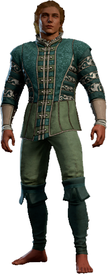 Splendid Teal Outfit High Elf Front