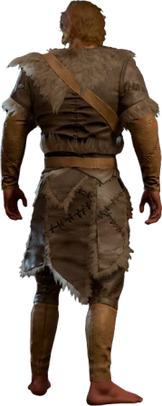 Hide Armour +1 High Elf Back