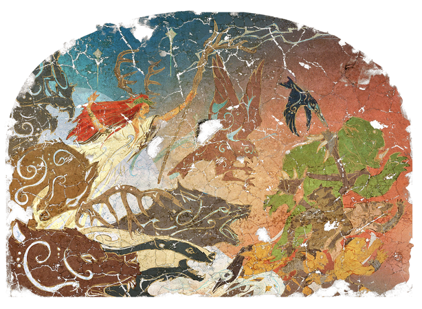 The forest rose with claw and tooth, To tear the darkness from its roots.