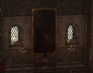 Portrait of Bane inside Gortash's Office mezzanine