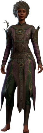 Druid Leather Armour Purple Human Front