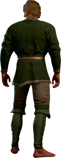 Snugglesome Green Shirt High Elf Back