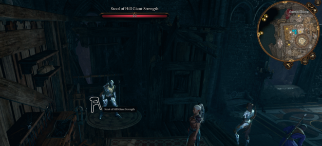 The real Hill Giant Stool found in Act 1.