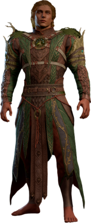 Druid Leather Armour High Elf Front