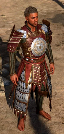 Splint Armour +2 worn by Wyll