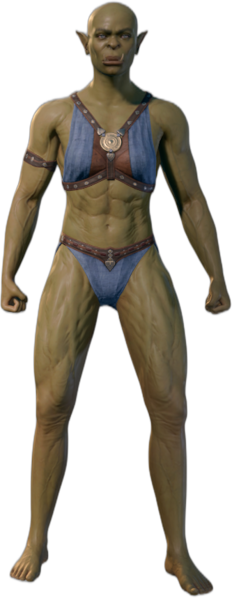 Underwear Half-Orc Front