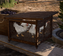 Caged Chicken at Basilisk Gate