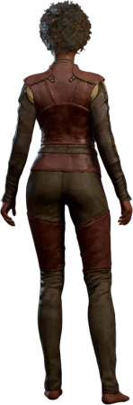 Leather Armour Flaming Fist Human Back