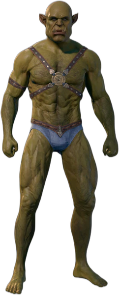 Underwear Half-Orc Front