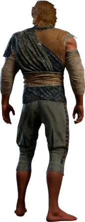 Garb of the Land and Sky Half-Elf Back
