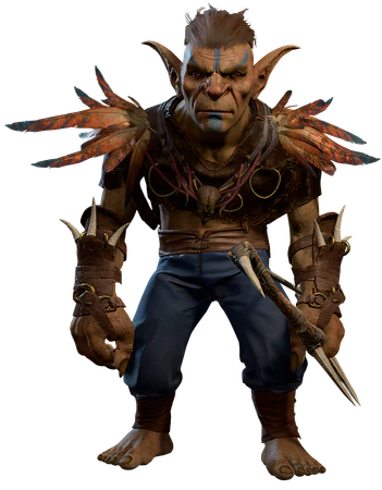 In-game model, showcasing his new breeches